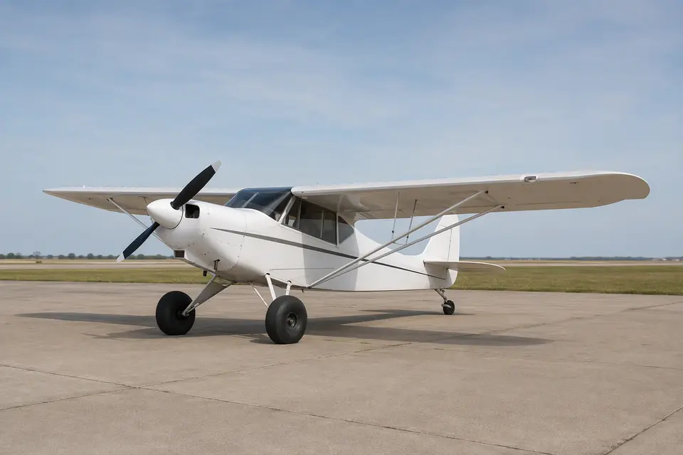 AI illustration of an Aviat Husky, not this aircraft