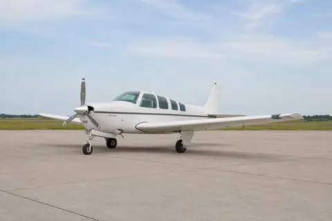 AI illustration of a Beechcraft Bonanza 36, not this aircraft