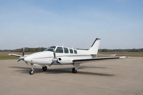 AI illustration of a Beechcraft Baron, not this aircraft
