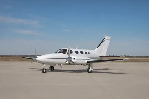 AI illustration of a Beechcraft Duke, not this aircraft