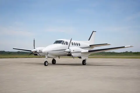 AI illustration of a Beechcraft King Air 90, not this aircraft