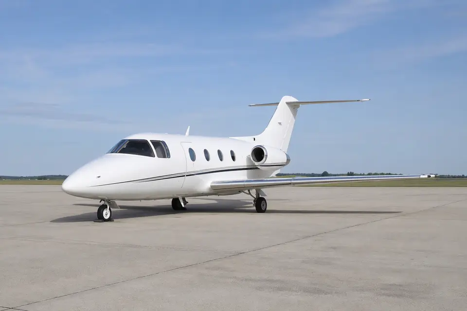 AI illustration of a Beechjet 400A, not this aircraft