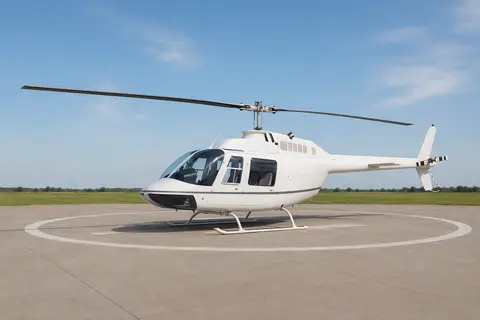 AI illustration of a Bell 206 JetRanger, not this aircraft