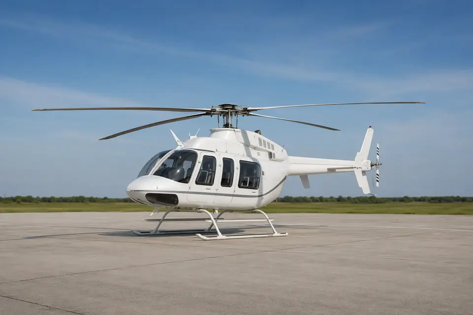 AI illustration of a Bell 407, not this aircraft