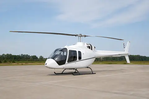 AI illustration of a Bell 505 Jet Ranger X, not this aircraft