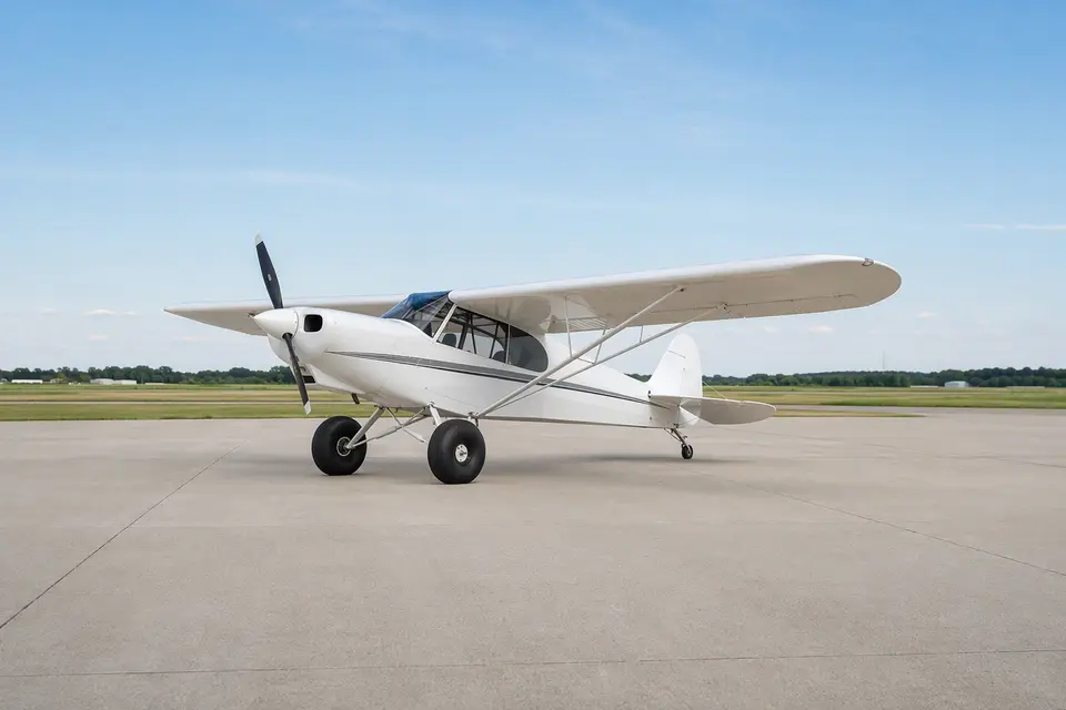 AI illustration of a CubCrafters Carbon Cub, not this aircraft