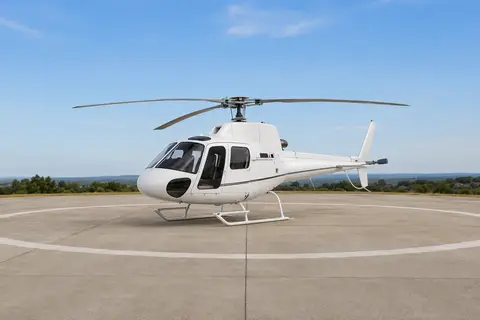 AI illustration of a turbine helicopter, not this aircraft