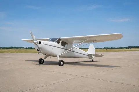 AI illustration of a Cessna 140, not this aircraft