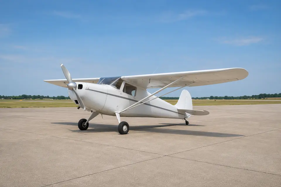 AI illustration of a Cessna 140, not this aircraft