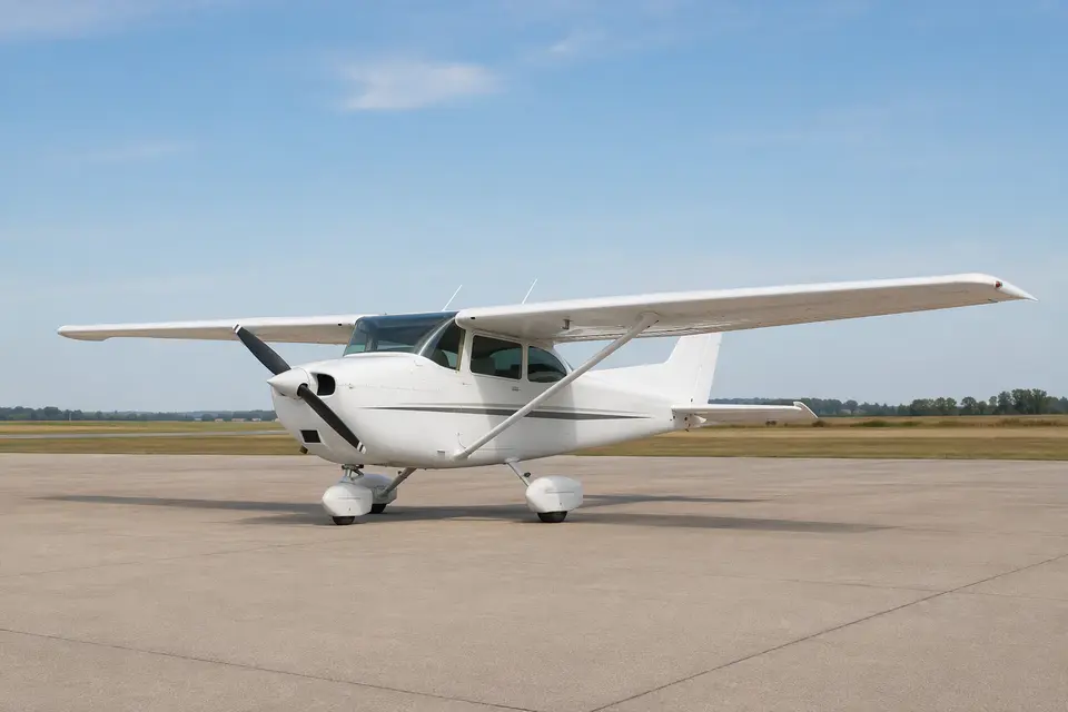 AI illustration of a Cessna 172 Skyhawk, not this aircraft