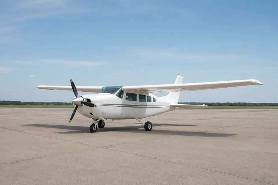 AI illustration of a Cessna 210 Centurion, not this aircraft