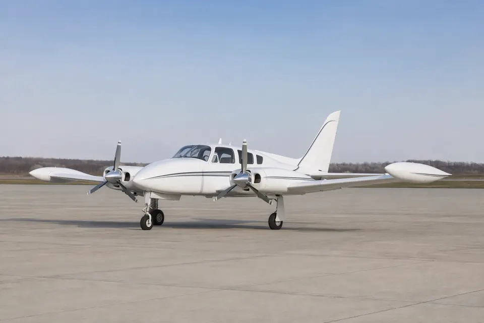 AI illustration of a Cessna 310, not this aircraft