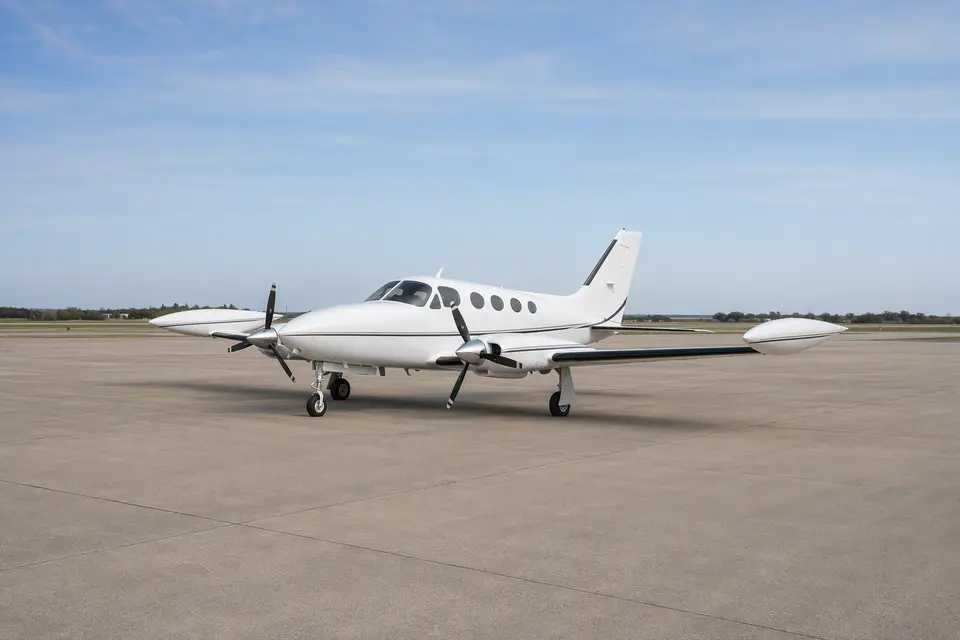 AI illustration of a Cessna 340, not this aircraft