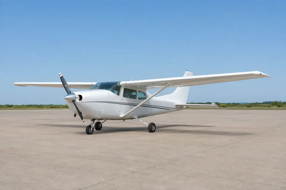 AI illustration of a Cessna 172RG Cutlass, not this aircraft