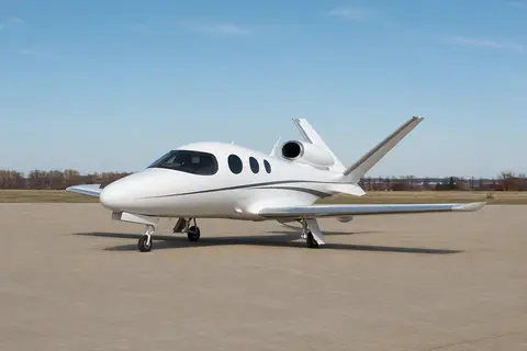 AI illustration of a Cirrus Vision Jet, not this aircraft