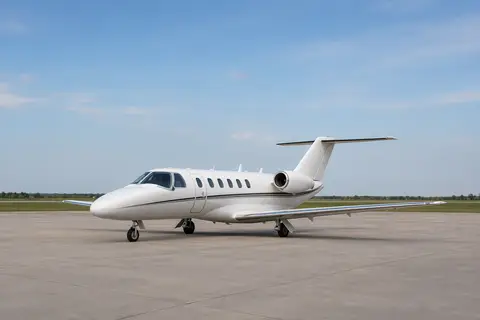 AI illustration of a Cessna CitationJet, not this aircraft