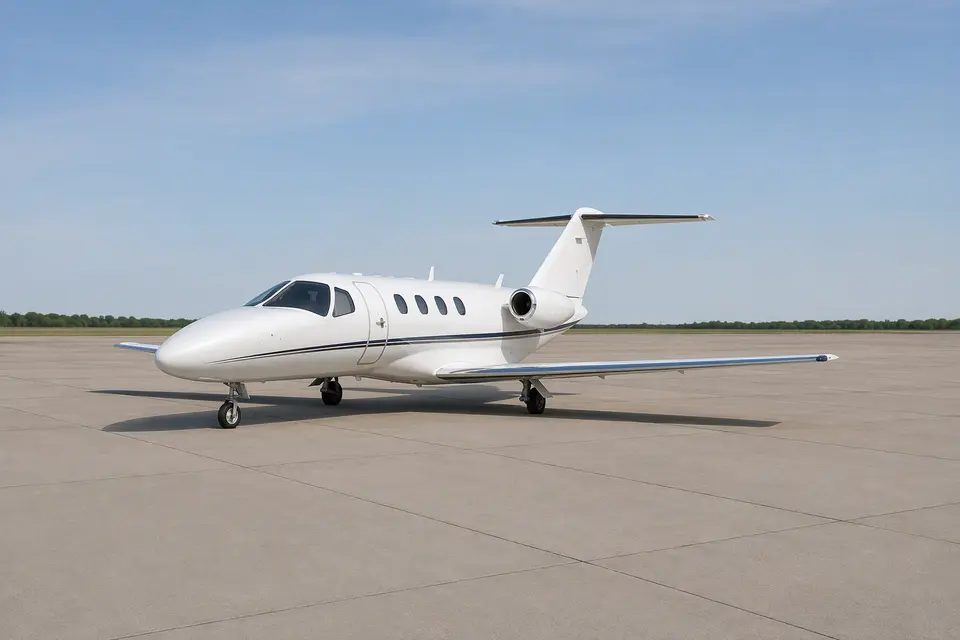 AI illustration of a Cessna Citation Mustang, not this aircraft