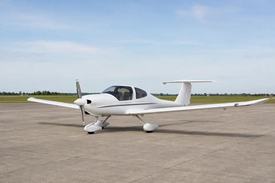 AI illustration of a Diamond DA40, not this aircraft