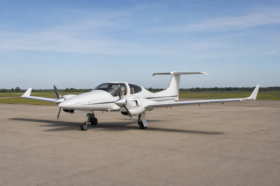 AI illustration of a Diamond DA42, not this aircraft