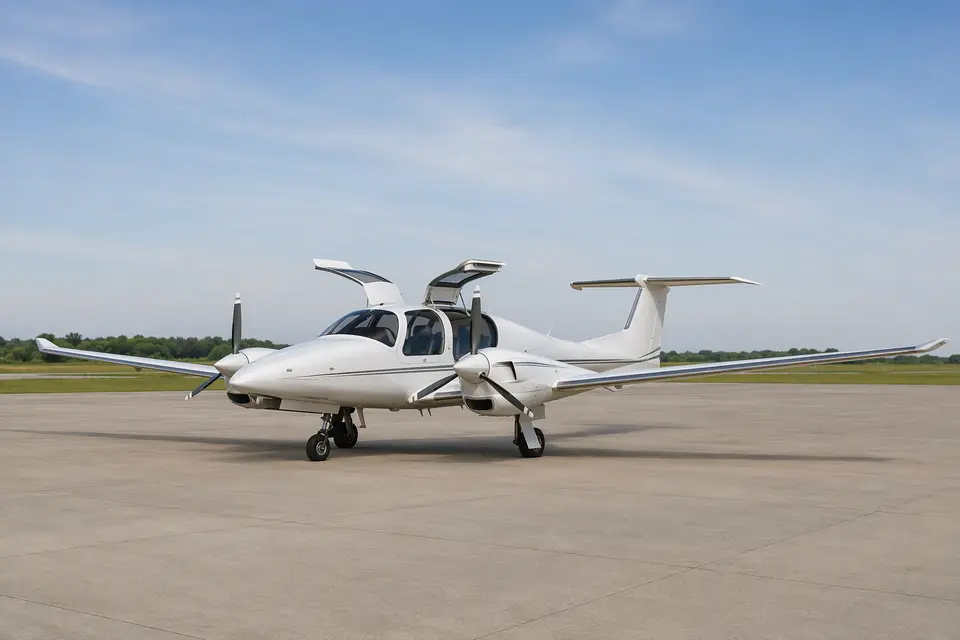 AI illustration of a Diamond DA62, not this aircraft