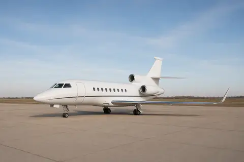 AI illustration of a Dassault Falcon 50, not this aircraft