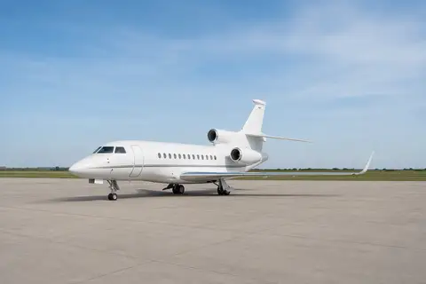 AI illustration of a Dassault Falcon 8X, not this aircraft