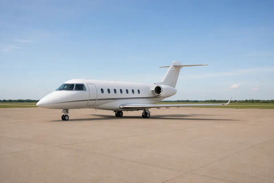 AI illustration of a Gulfstream G150, not this aircraft
