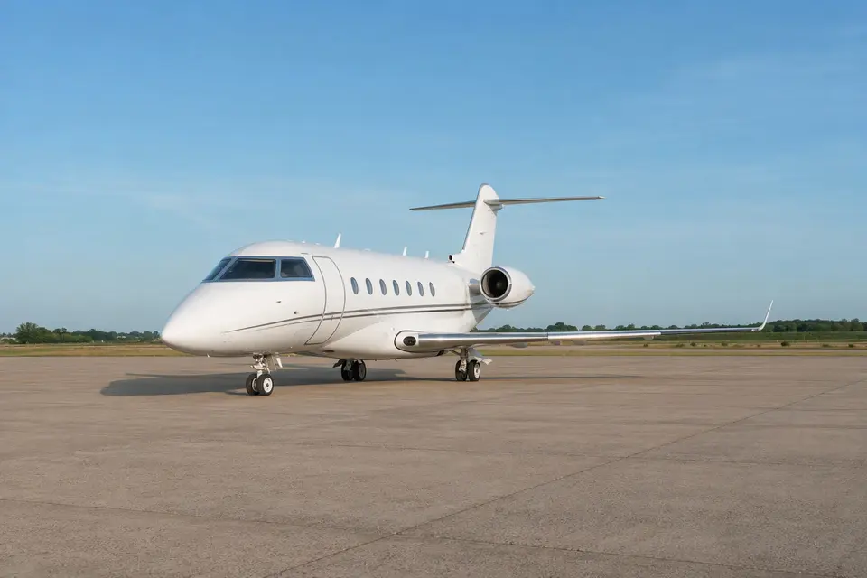 AI illustration of a Gulfstream G200, not this aircraft