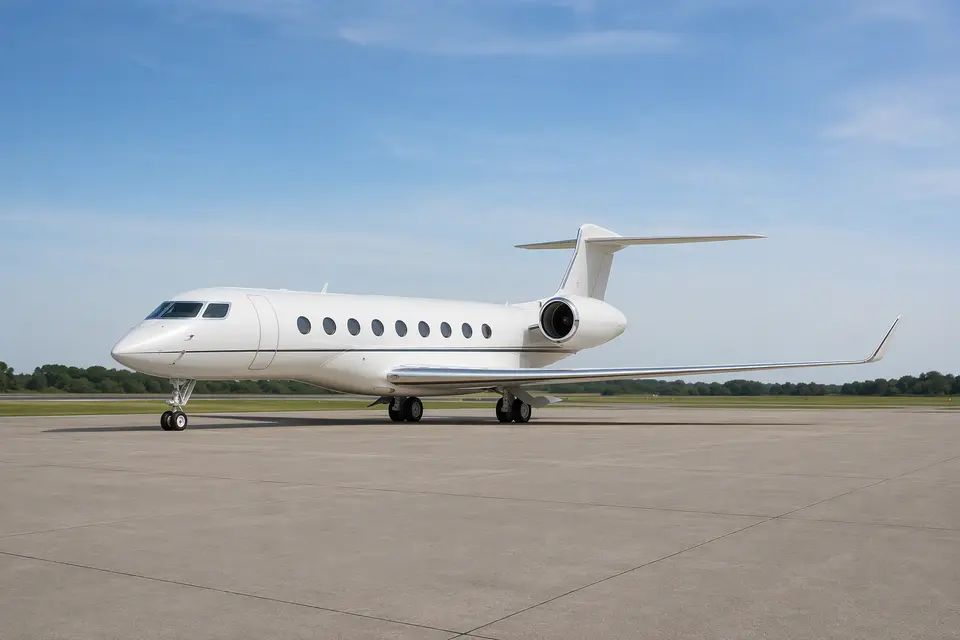 AI illustration of a Gulfstream G650, not this aircraft
