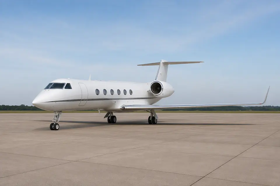 AI illustration of a Gulfstream G300, not this aircraft