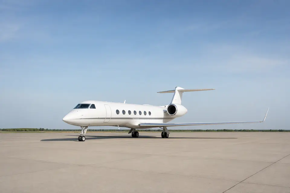 AI illustration of a Gulfstream G550, not this aircraft