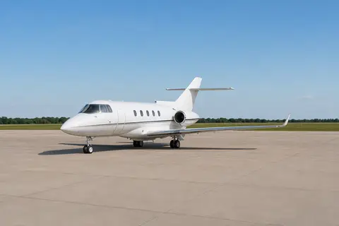 AI illustration of a Hawker 800, not this aircraft