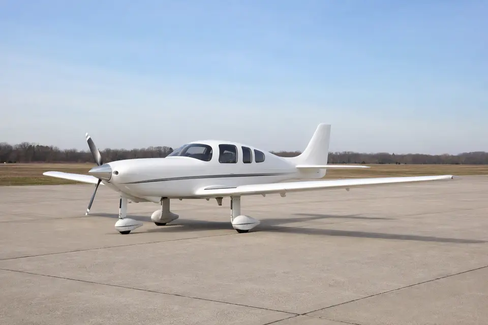 AI illustration of a Lancair IV, not this aircraft