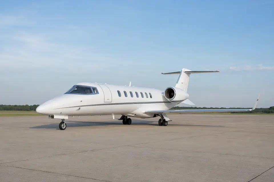 AI illustration of a Learjet 75, not this aircraft