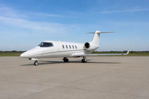 AI illustration of a Learjet 55, not this aircraft
