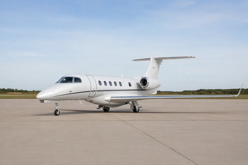 AI illustration of an Embraer Phenom 300, not this aircraft
