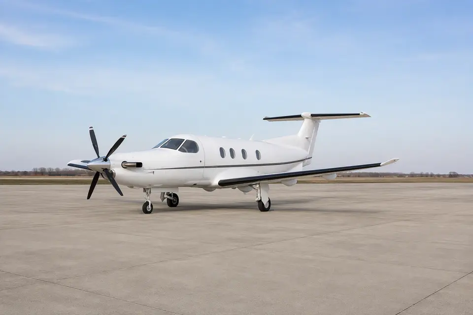 AI illustration of a Pilatus PC-12, not this aircraft