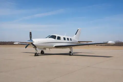 AI illustration of a Piper Malibu Mirage, not this aircraft