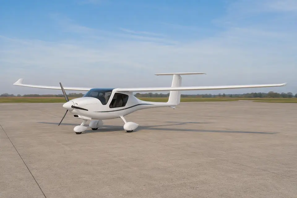 AI illustration of a Pipistrel Virus, not this aircraft