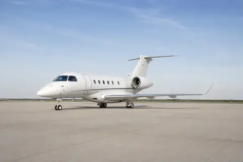 AI illustration of an Embraer Legacy 450, not this aircraft