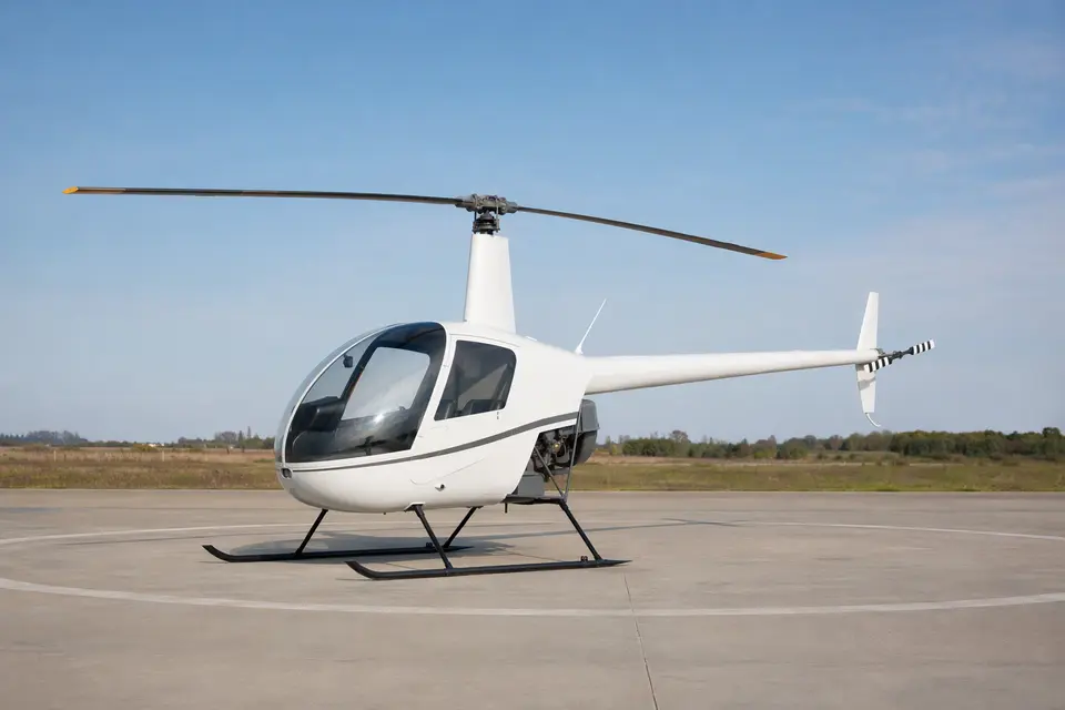 AI illustration of a Robinson R22, not this aircraft