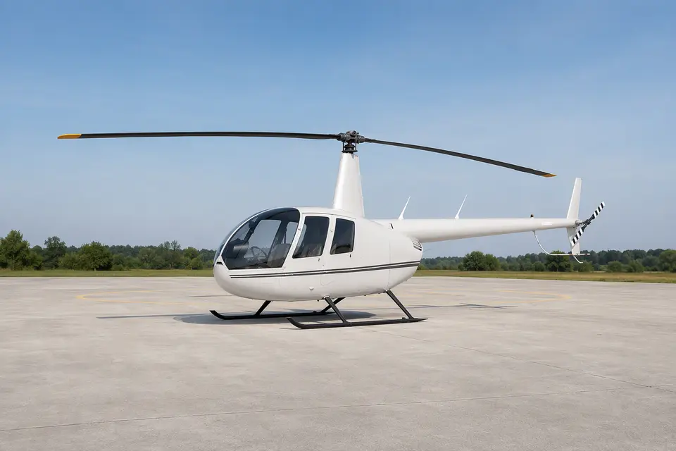 AI illustration of a Robinson R44, not this aircraft