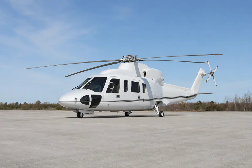 AI illustration of a Sikorsky S-76, not this aircraft