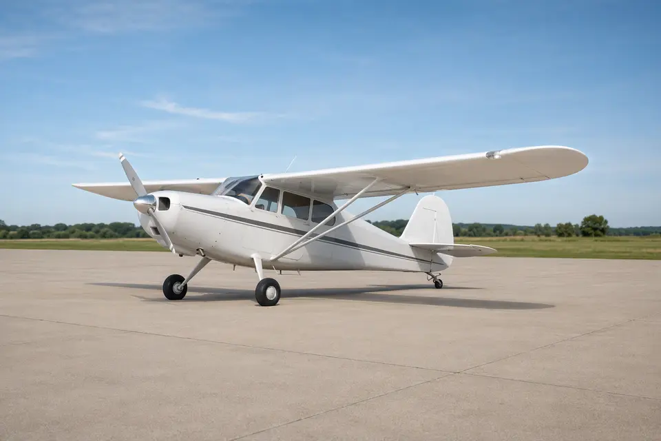 AI illustration of a Stinson 108, not this aircraft