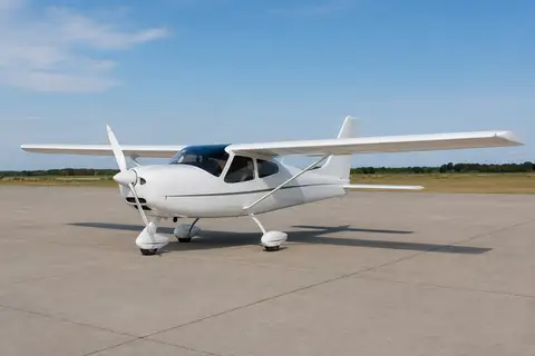AI illustration of a Tecnam P2008, not this aircraft