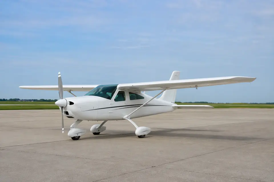 AI illustration of a Tecnam P2010, not this aircraft