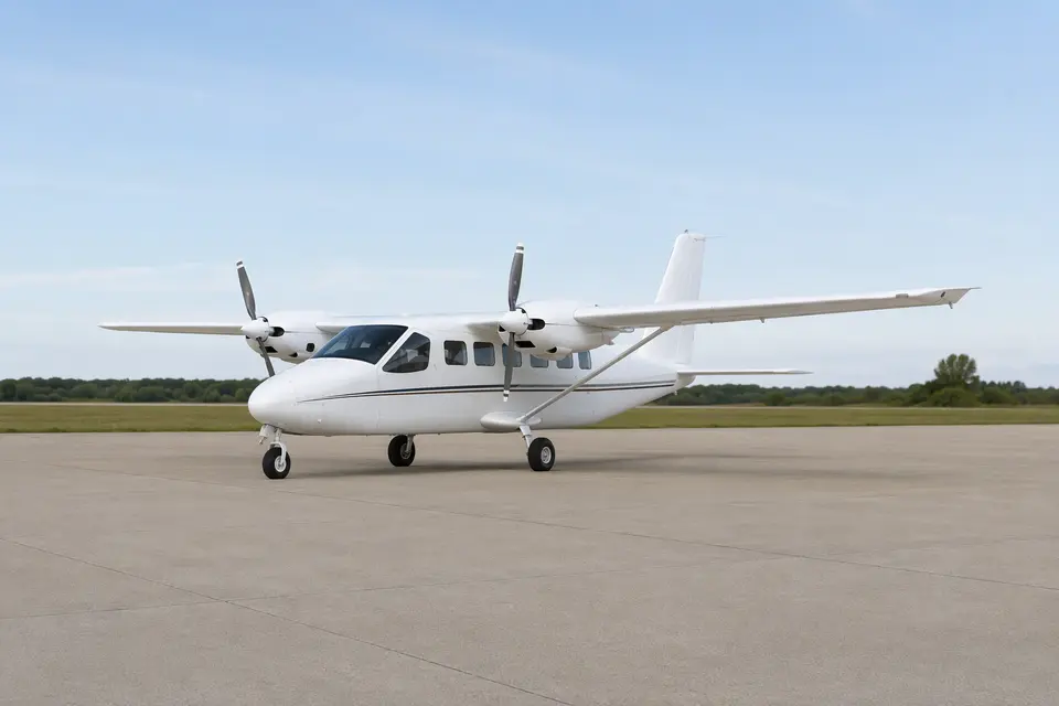 AI illustration of a Tecnam P2012 Traveller, not this aircraft