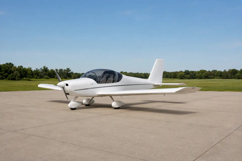 AI illustration of a Van's RV-12, not this aircraft