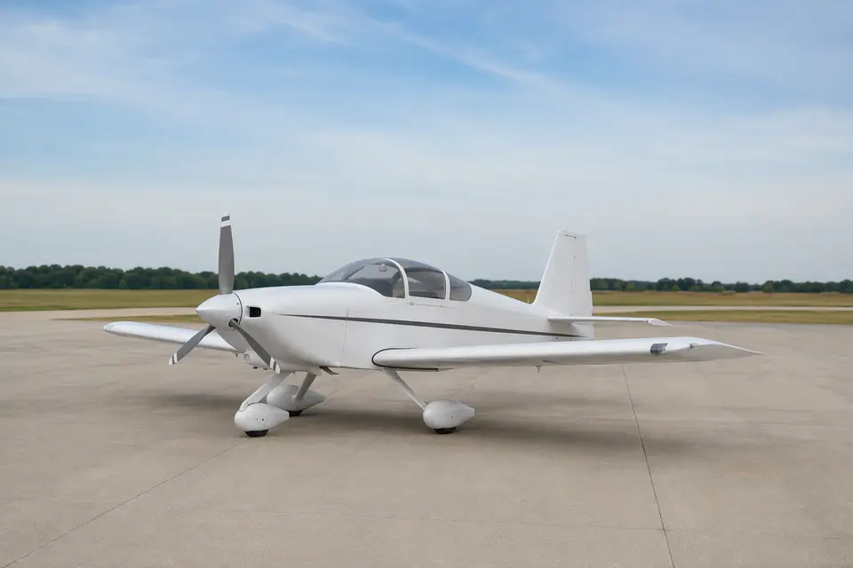 AI illustration of a Van's RV-6, not this aircraft