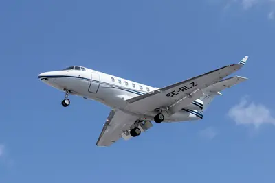 Representative photo of a Hawker 900, not this aircraft
